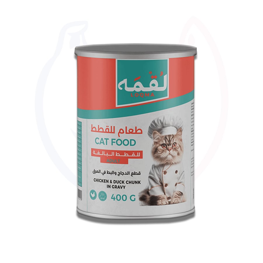 لقمة للقطط البالغة بنكهة الدجاج والبط في الصلصة 400 جم