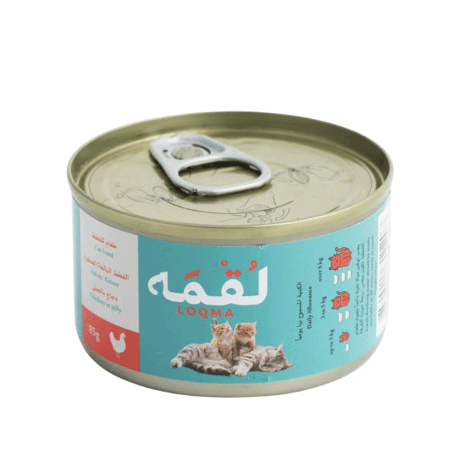 لقمة طعام رطب دجاج بالجيلي للقطط – 85 جم