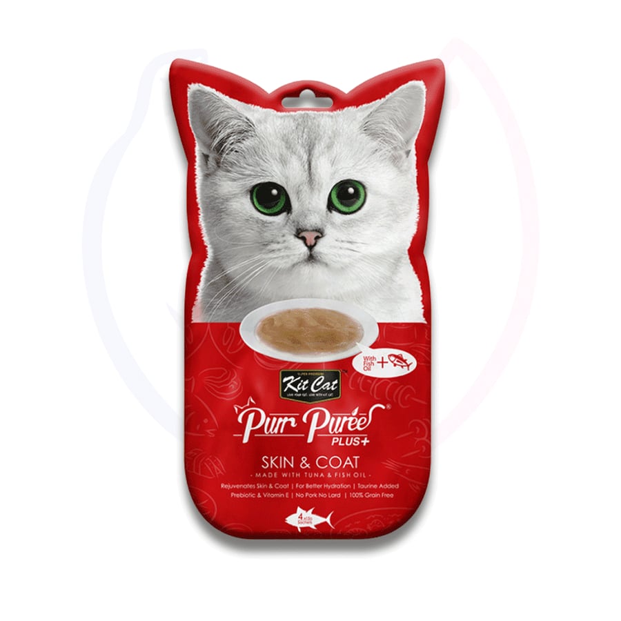 Kit Kat Rewards Tuna and mashed fish oil for renewing fur and skin 15g × 4 bags