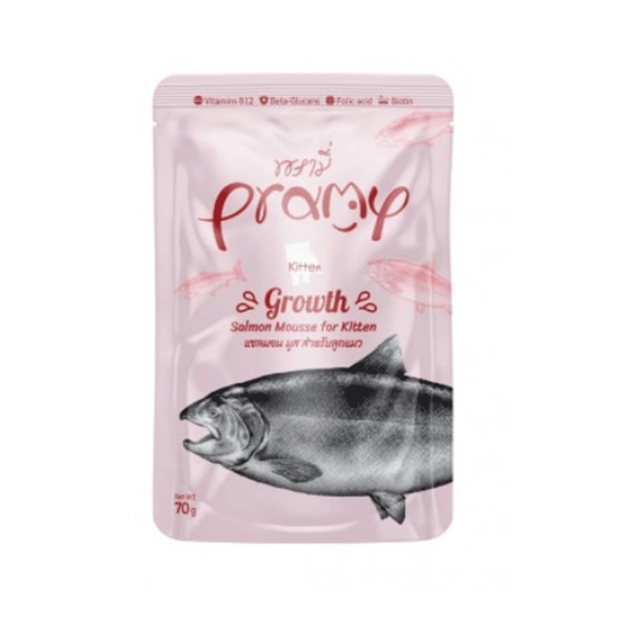Pramy growth salmon mousse for kitten 70g