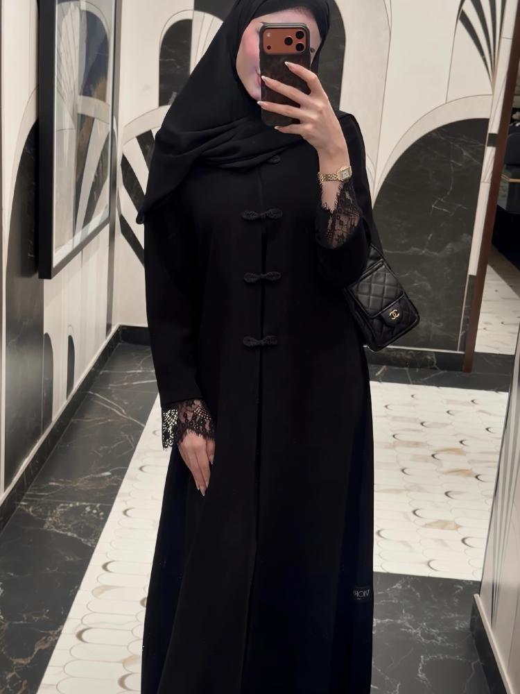 عبايةA0119 بلاك روز