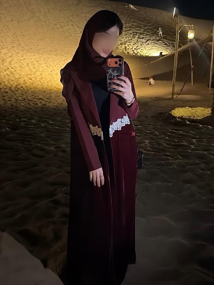 عباية مخمل A0251شتوية