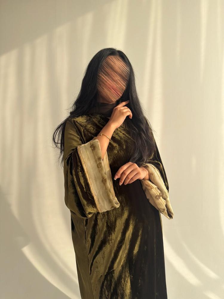 عباية مخمل A0248شتوية