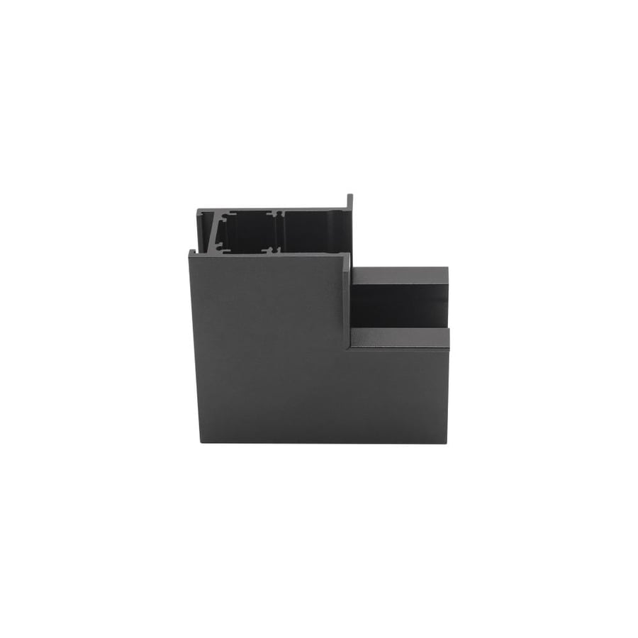 Magnetic track corners - recessed - horizontal / vertical - black color