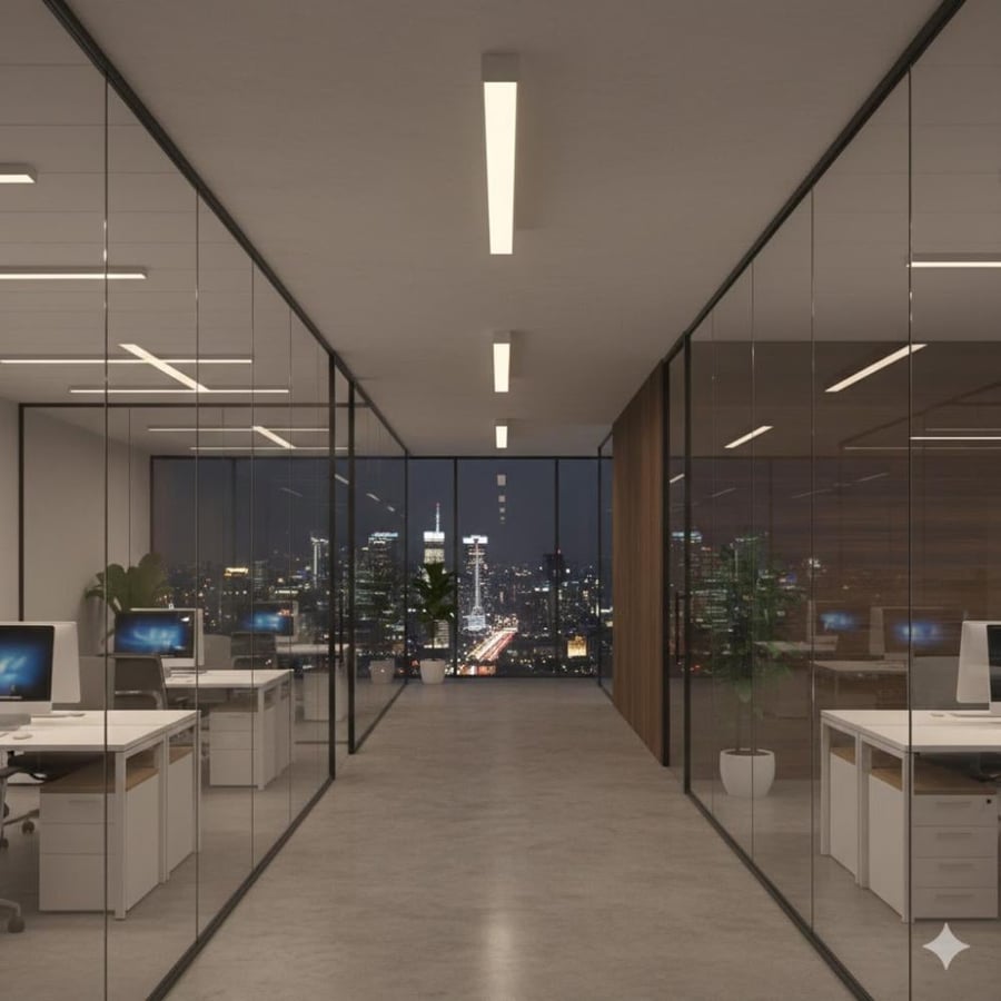Simon – إنارة خطية معلّقة LED متغيرة اللون والقدرة (CCT & Power Tunable)