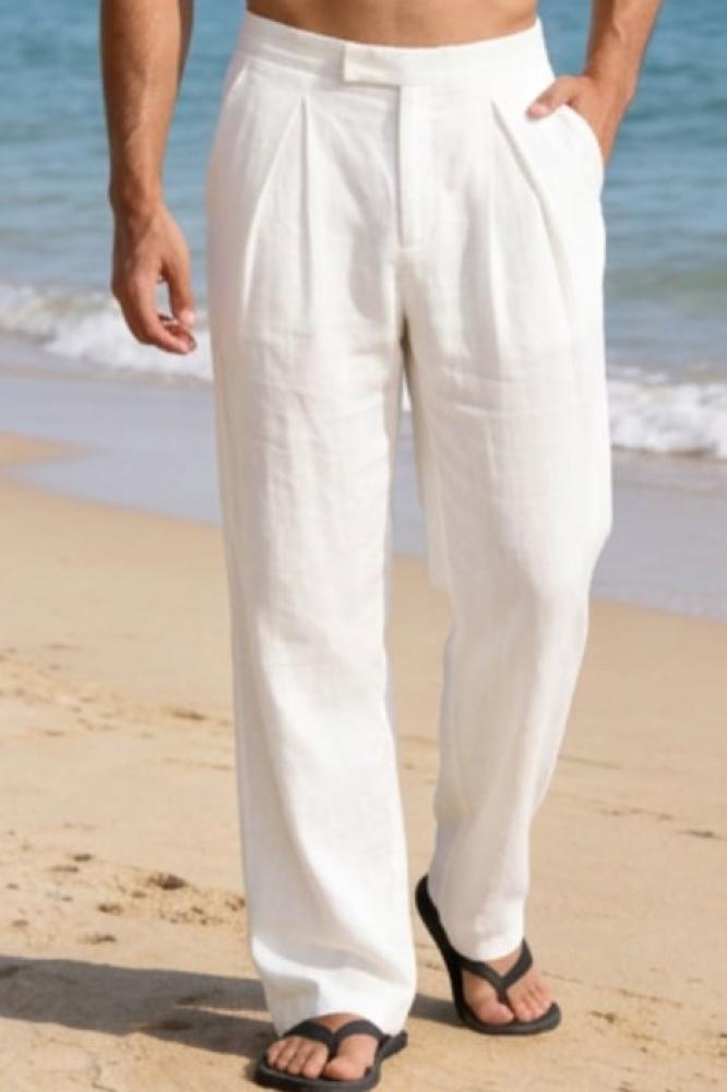 White Linen Pants