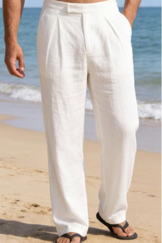 White Linen Pants
