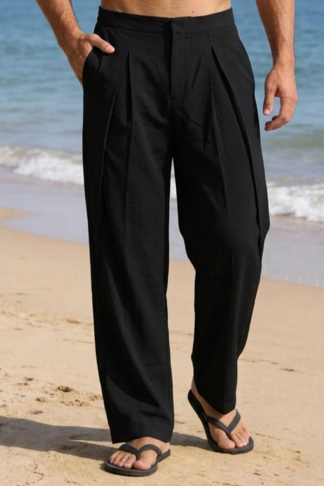 Black Linen Pants