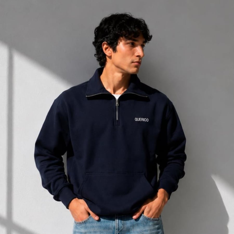 Navy Sweatshir  Oversized