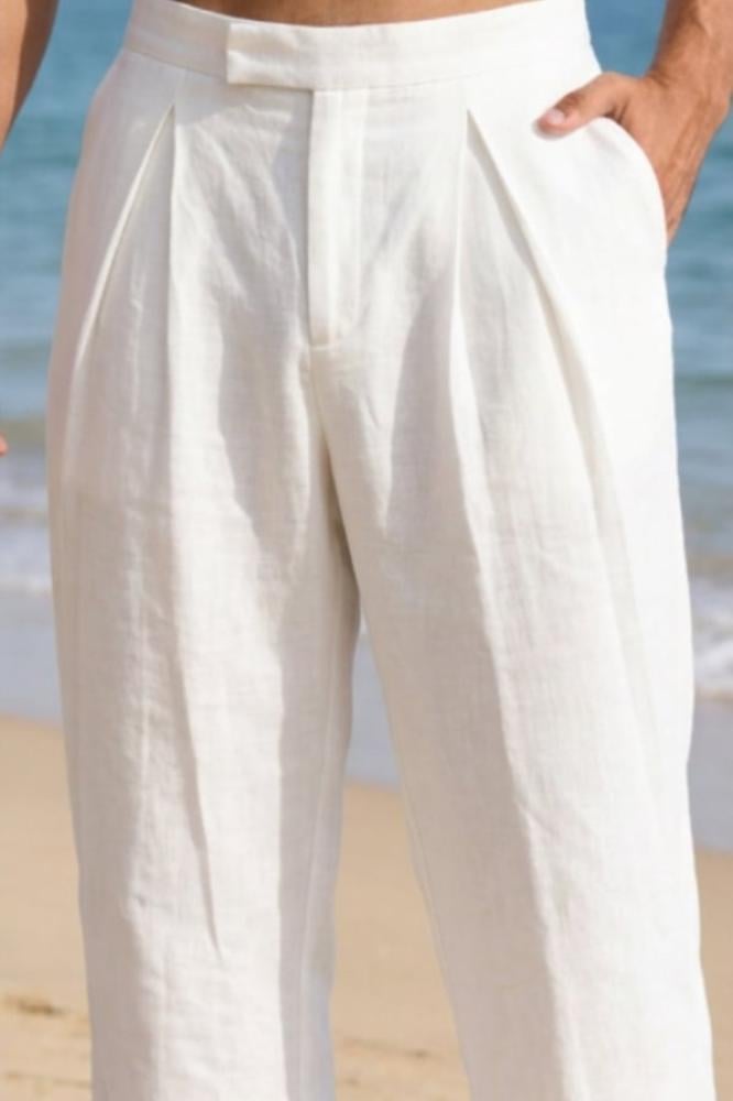 White Linen Pants
