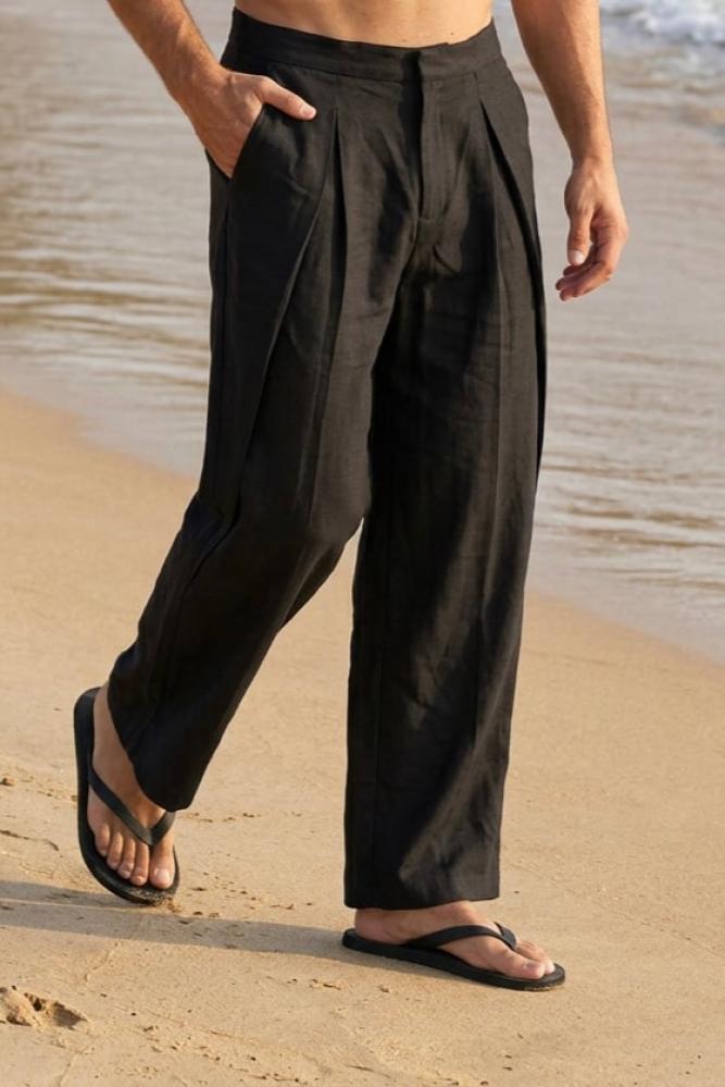Black Linen Pants