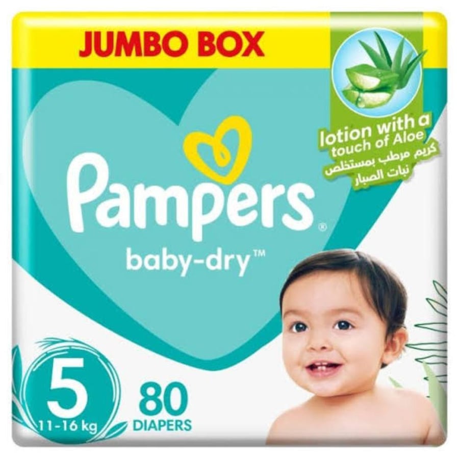Pampers Jumbo Box size 5 * 80 pieces