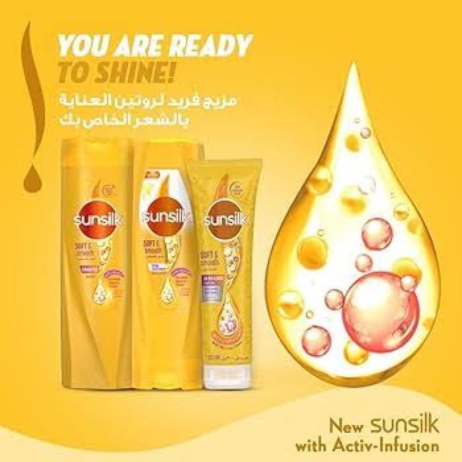 Sunsilk smooth and flowing shampoo for soft hair 400 ml