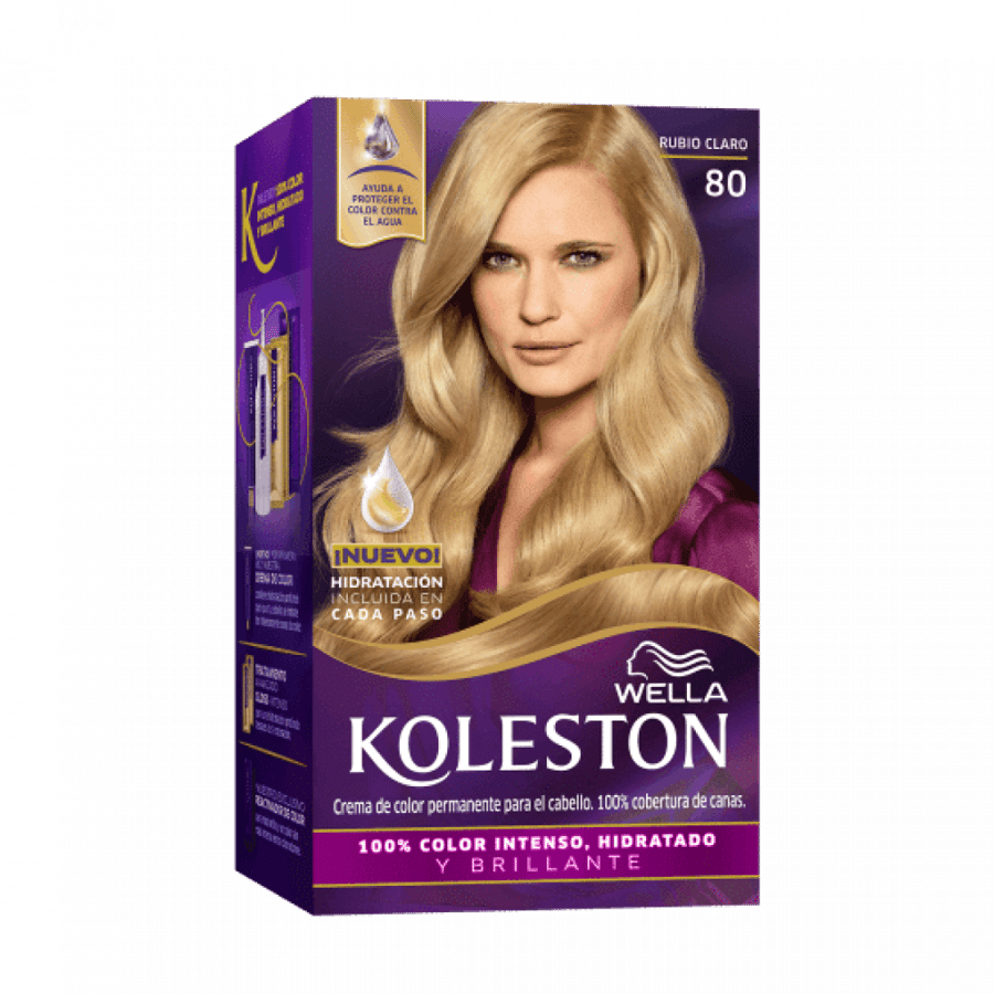 Coliston hair dye blonde light kit 8/0