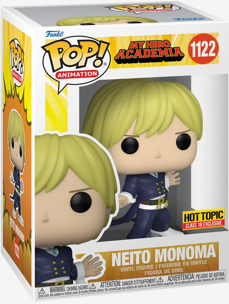 Funko Pop! Mha - Neito Monoma #1122 - Hot Topic Exclusive