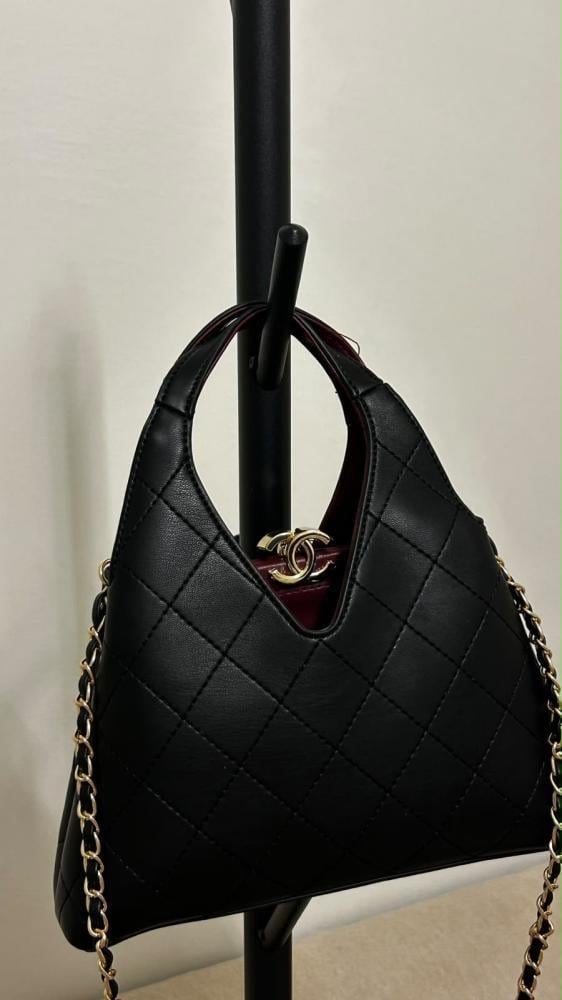 Tote, Calfskin & gold-tone