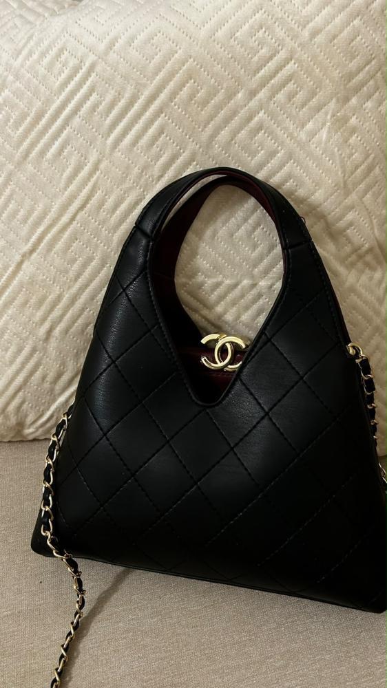 Tote, Calfskin & gold-tone