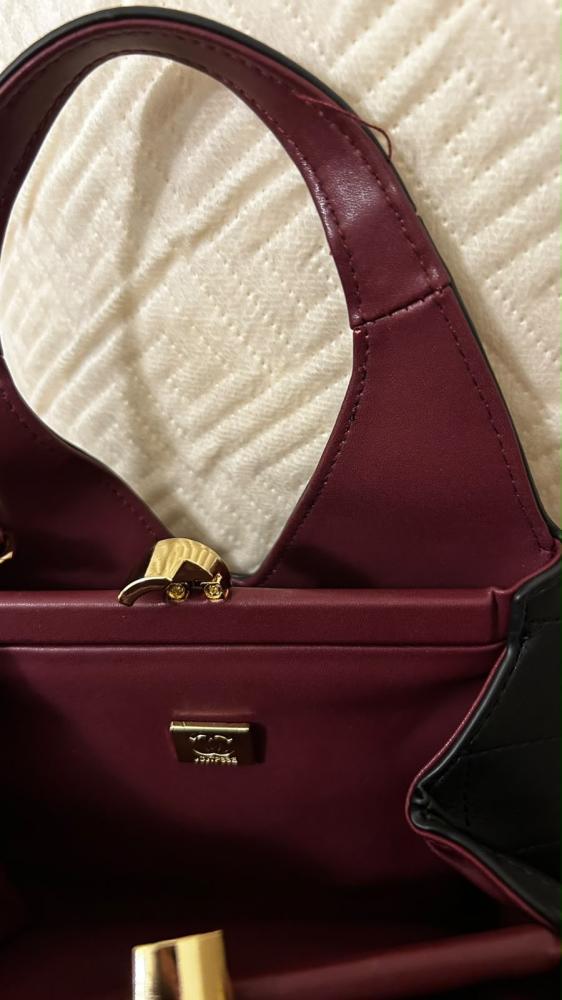 Tote, Calfskin & gold-tone