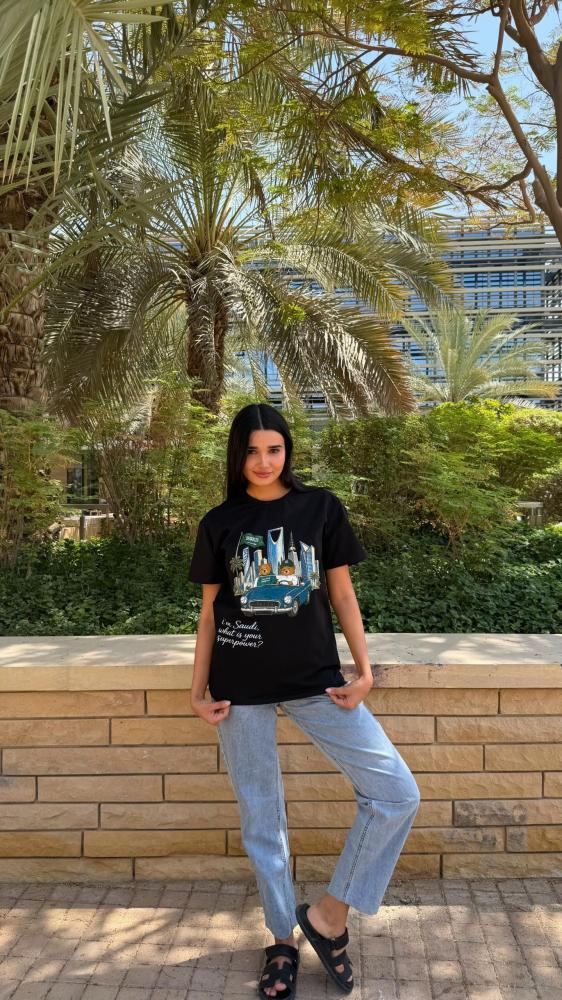 تيشيرت سعودي دببة ومعالم المملكة