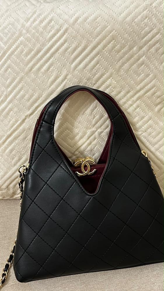 Tote, Calfskin & gold-tone