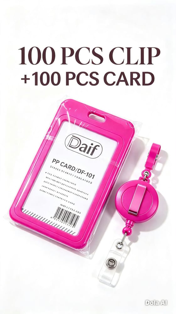 بطاقة جيب طولي 100حبه +100 حبه مشبك سحاب