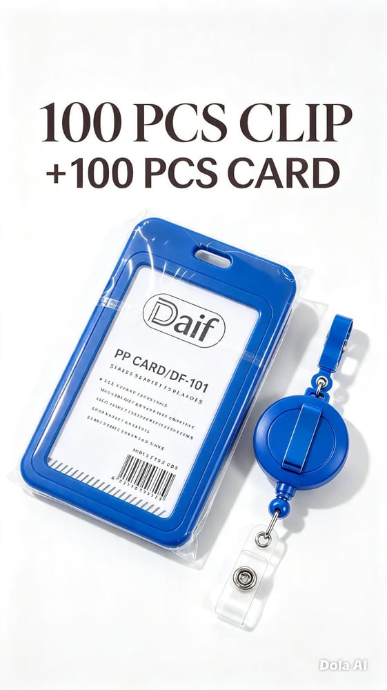 بطاقة جيب طولي 100حبه +100 حبه مشبك سحاب