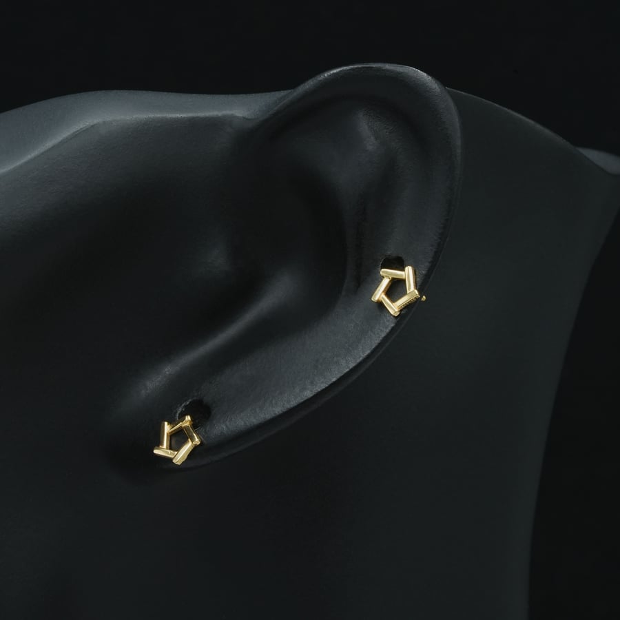 حلق ذهب طبي (E7464)