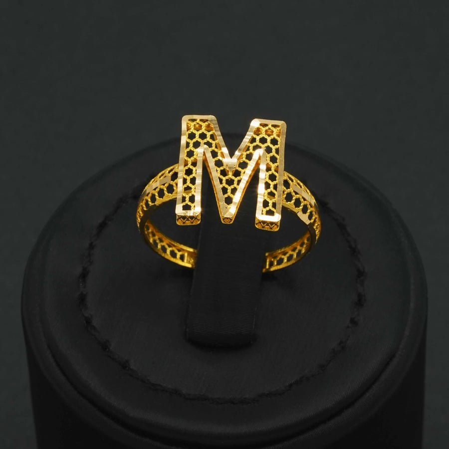 Women's 21 karat gold ring (M) (R6227)