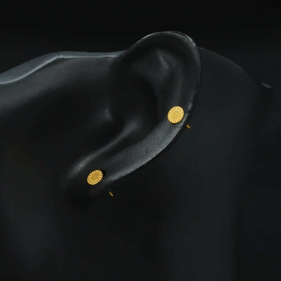 Children's gold earrings (K1813)