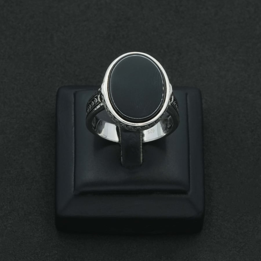 خاتم  فضة  رجالي (R7946)