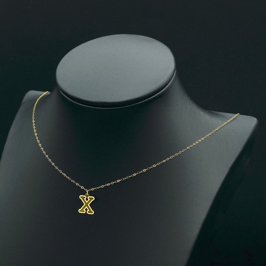 سلسال ذهب حرف x
