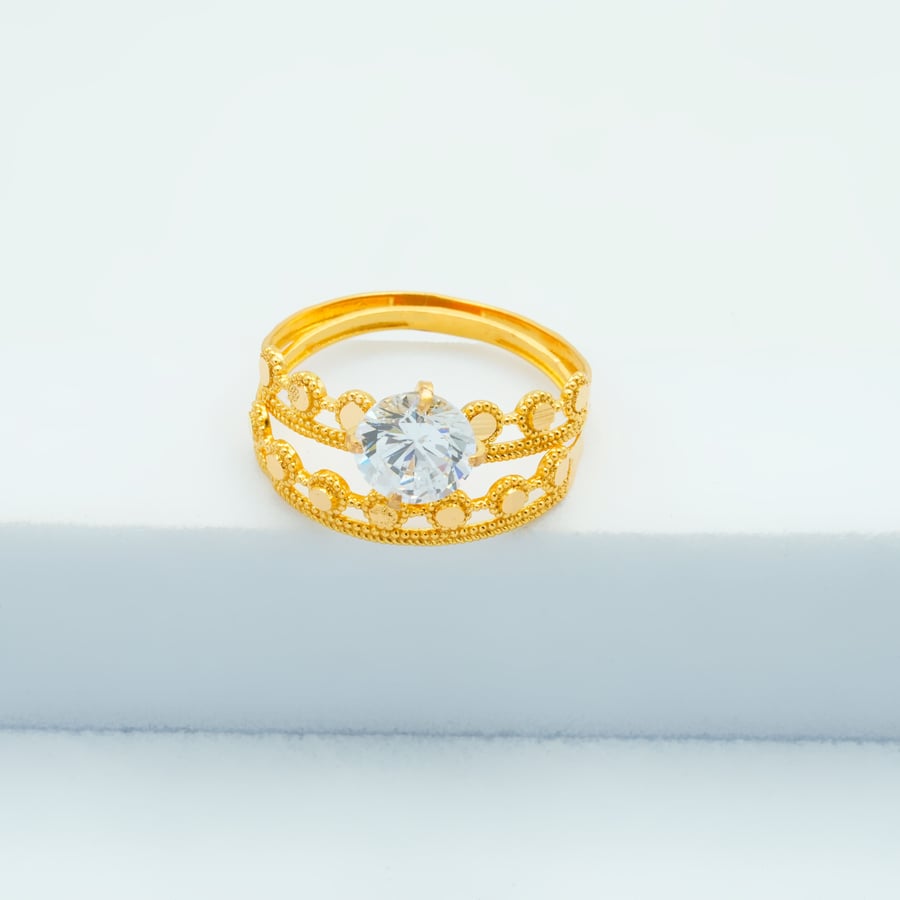 خاتم ذهب توينز عيار 21 (R5958)