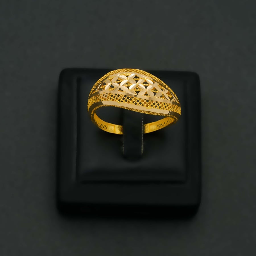 Women's 21 karat gold ring (R5873)