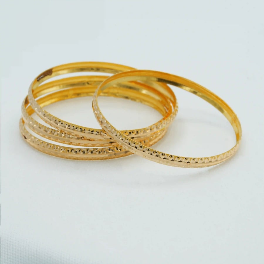 21-karat gold bracelets (B8716)