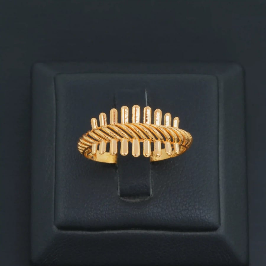 خاتم ذهب إيطالي عيار 21 (R9474)