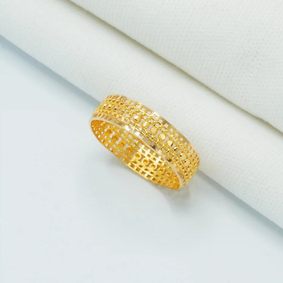 دبلة ذهب عيار 21 (R9239)