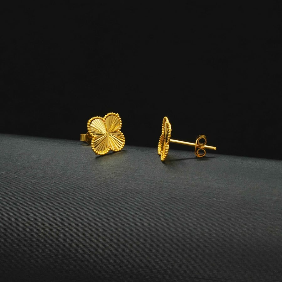 21-karat gold earrings (E6111) WF