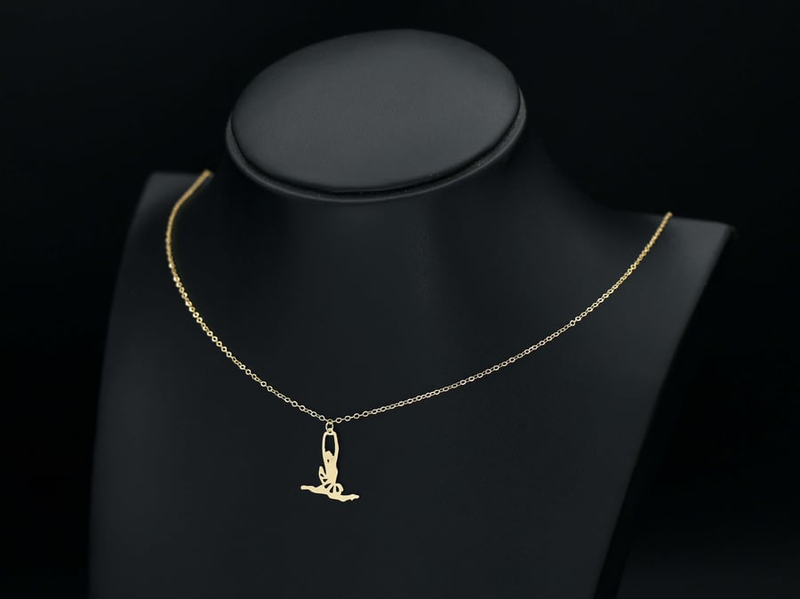 عقد ذهب رقصة فتاة الباليه (N504) WF