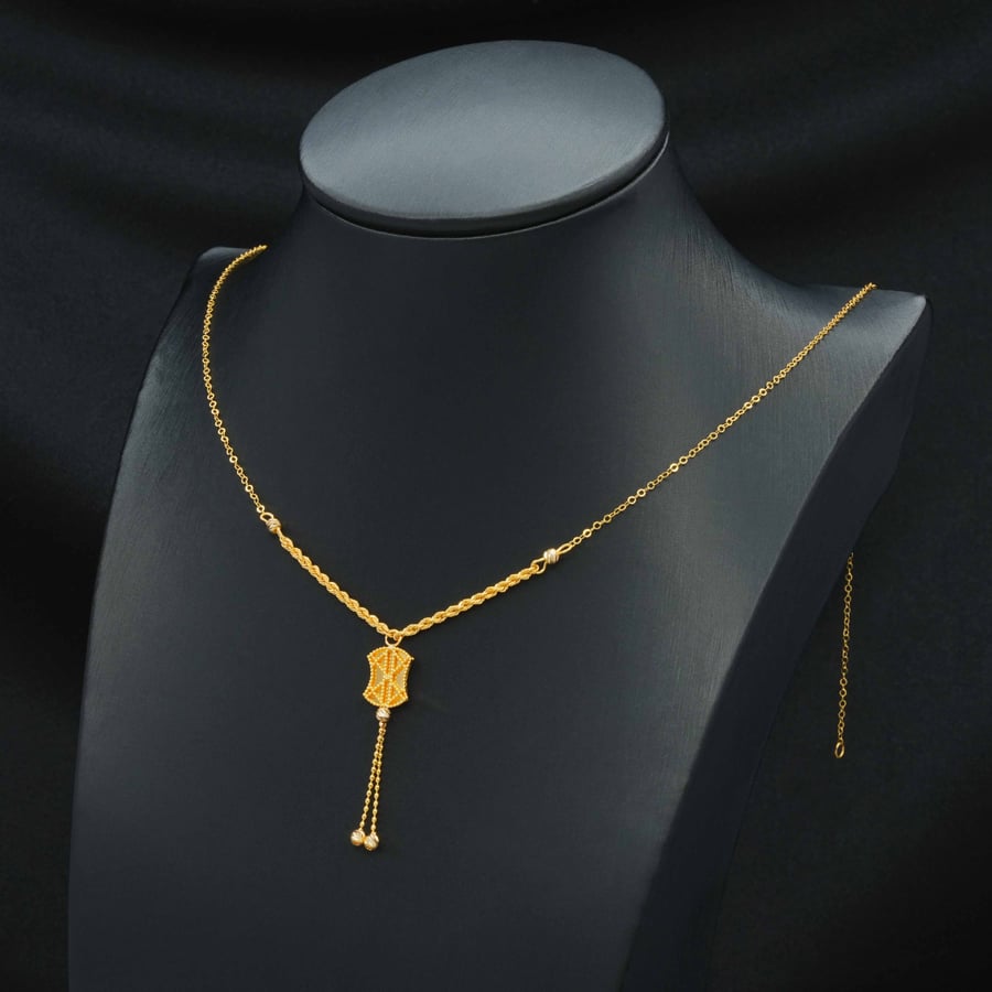 21-karat gold necklace (N8370)