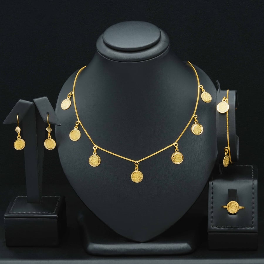 طقم ذهب عيار 21 (S7388)