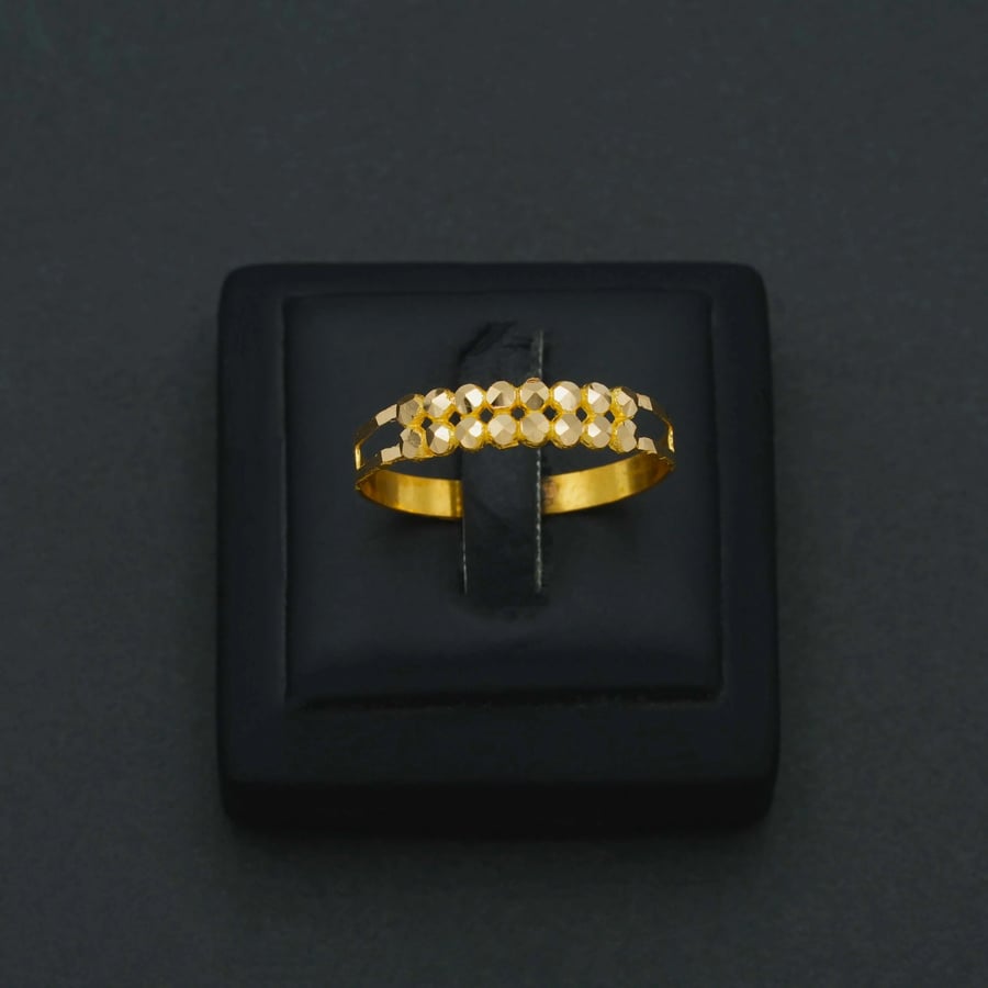 خاتم ذهب نسائي عيار 21 (R6041)