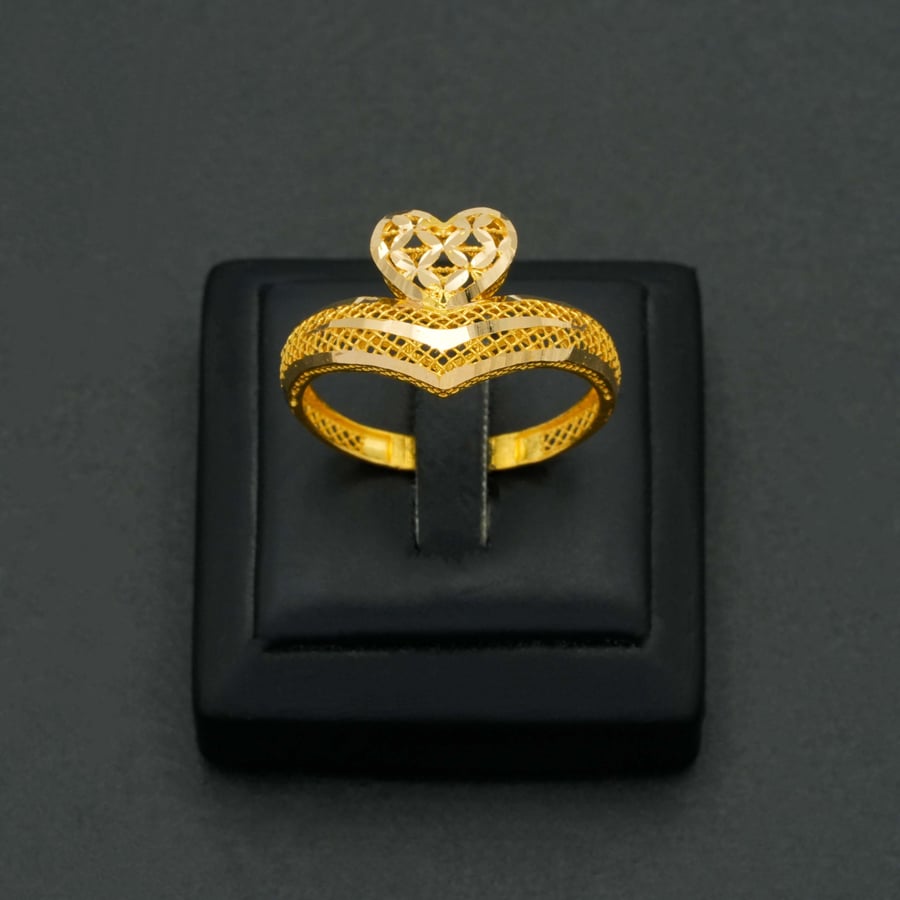 Women's 21 karat gold ring (R5891)