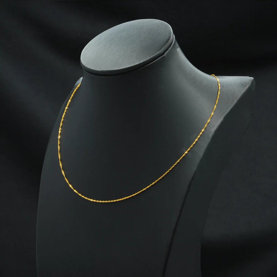 سلسال ذهب عيار 21 49 سم  (N9083)