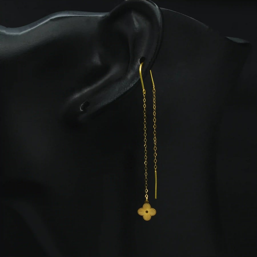 Single Gold Earring (E4830)