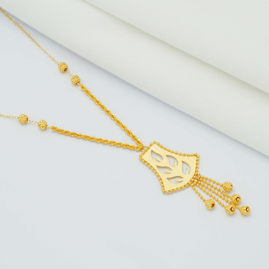 عقد ذهب عيار 21 (N7242)