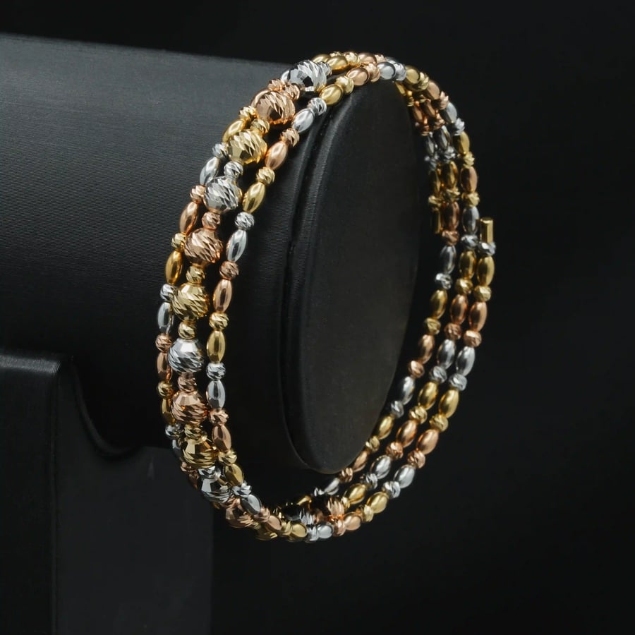 Dorica Mix Italian Gold Bracelet (B8837)