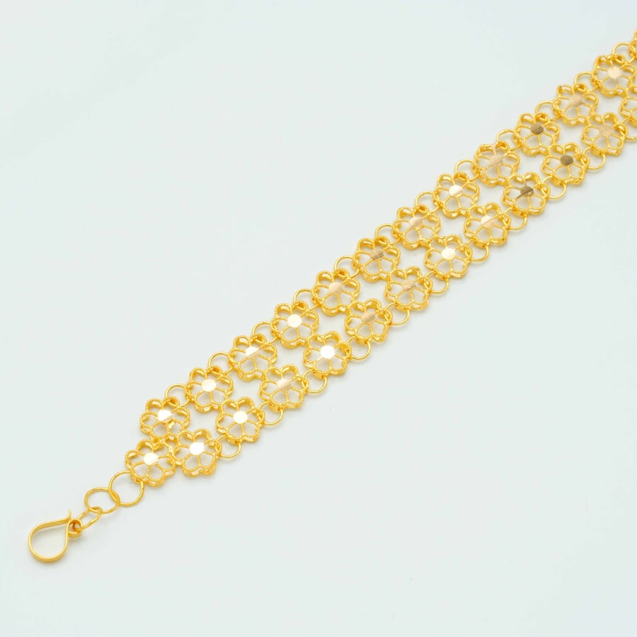 سوارة ذهب عيار 21 (B6032)