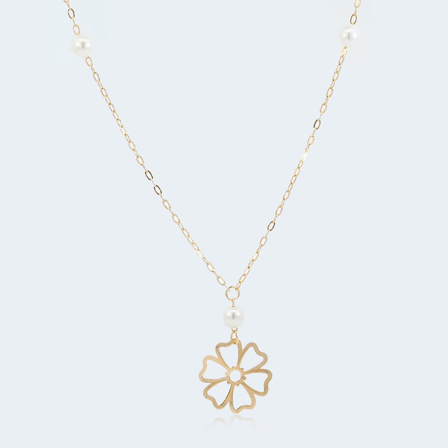 Gold necklace (N4875) WF