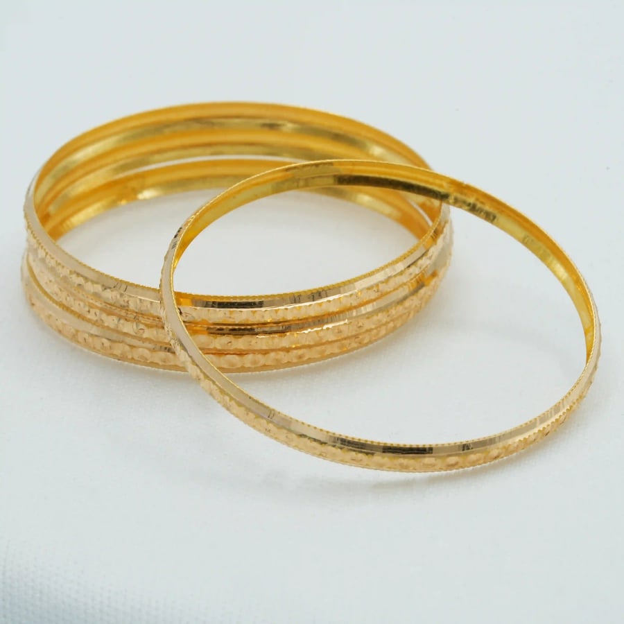 21-karat gold bracelets (B8712)
