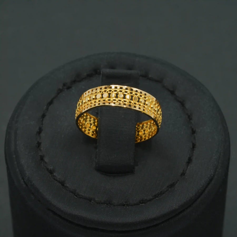 دبلة ذهب عيار 21 (R9239)
